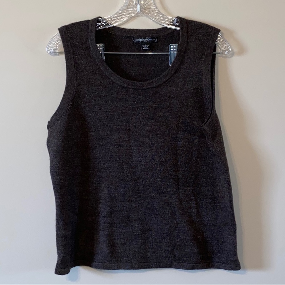 Brown Sweater Vest Super Soft Light Weight